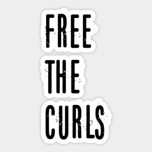 Free The Curls Sticker